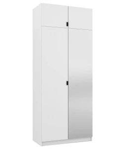 Garderobe mit Spiegel und Verlängerung 100 cm FOXEN Weiß