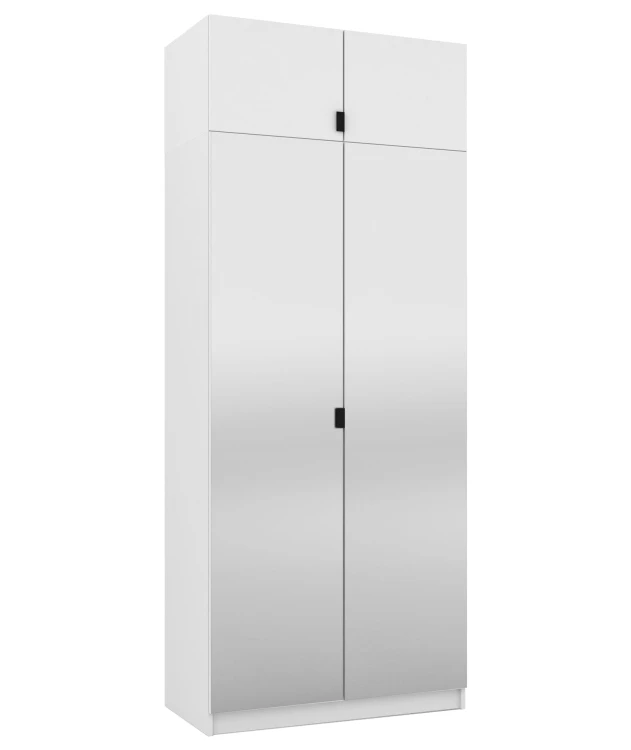 Garderobe mit zwei Spiegeln und Verlängerung 100 cm FOXEN Weiß