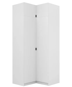 Eckschrank mit Verlängerung 50 cm für Modulschrank FOXEN Weiß