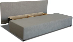 Sofa mit Schlaffunktion und Staufach TANIA 2 Grau