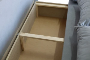 Sofa mit Schlaffunktion und Staufach TANIA 2 Grau