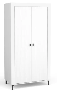 Schlafzimmerschrank Mossa MO1 Weiß/Whiskyeiche