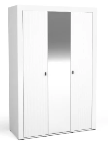 Kleiderschrank mit Spiegeln Mossa MO2 Weiß/Whiskyeiche