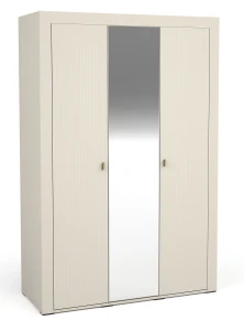 Kleiderschrank mit Spiegeln Mossa MO2 Cashmere/Whiskyeiche