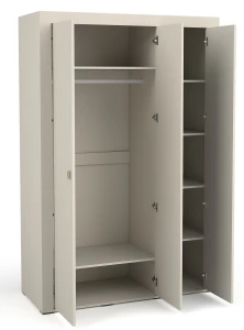 Kleiderschrank mit Spiegeln Mossa MO2 Cashmere/Whiskyeiche