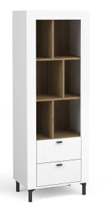 Bücherregal Mossa MO4 Weiß/Whiskyeiche