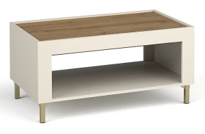 Wohnzimmer Couchtisch Mossa MO9 Cashmere/Whiskyeiche