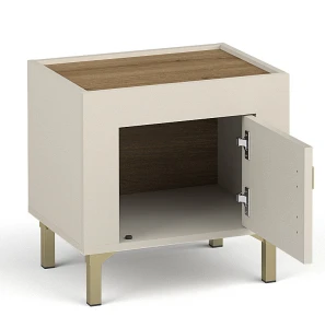 Schlafzimmer Nachttisch Mossa MO11 Cashmere/Whiskyeiche
