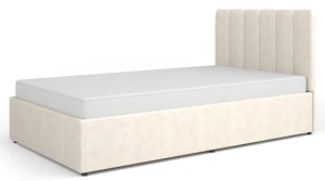 Jugendbett mit Matratze 120x200 Mossa MO12 Creme