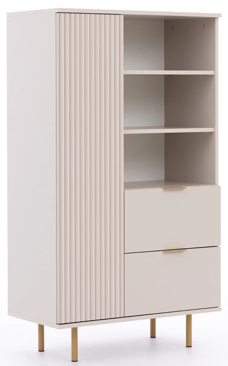 Bücherregal für das Wohnzimmer Nubia R1D2SZ Cashmere