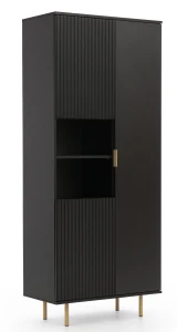 Bücherregal für das Wohnzimmer Nubia R3D Schwarz matt