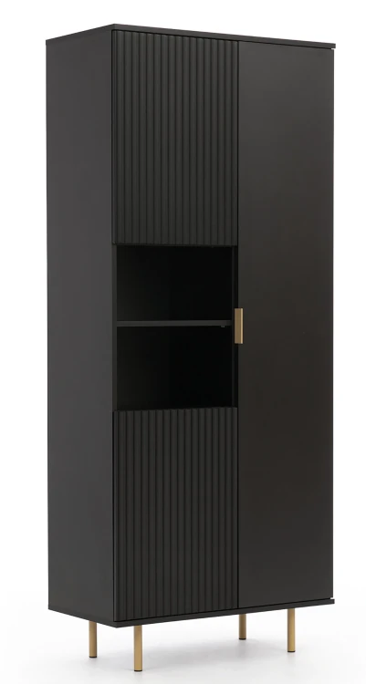 Bücherregal für das Wohnzimmer Nubia R3D Schwarz matt
