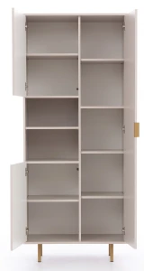 Bücherregal für das Wohnzimmer Nubia R3D Schwarz matt