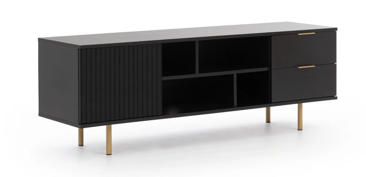 TV-Schrank Nubia Schwarz matt