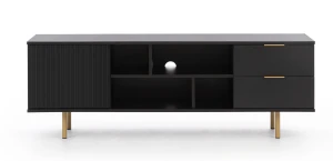 TV-Schrank Nubia Schwarz matt