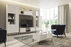 Bücherregal für das Wohnzimmer Querty Weiß