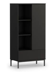 Bücherregal für das Wohnzimmer Querty Schwarz