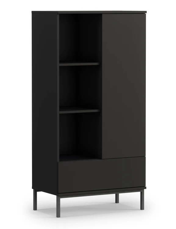 Bücherregal für das Wohnzimmer Querty Schwarz