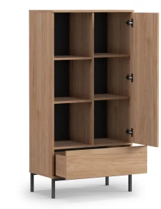Bücherregal für das Wohnzimmer Querty Schwarz