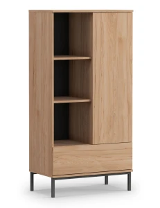 Bücherregal für das Wohnzimmer Querty Hickory