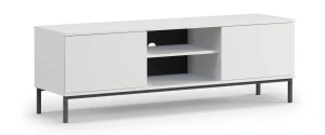 TV-Schrank für das Wohnzimmer mit 2 Türen Querty Weiß
