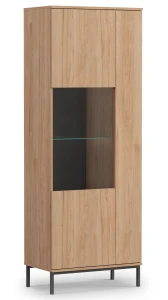Vitrine für das Wohnzimmer Querty Hickory