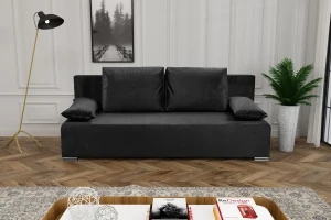Schlafsofa mit Bettkasten Ecco DELUXE Schwarz
