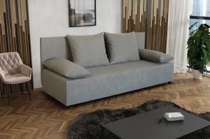 Sofa mit Schlaffunktion und Staufach TANIA 2 Grau