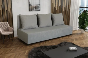 Sofa mit Schlaffunktion und Staufach TANIA 3 Grau