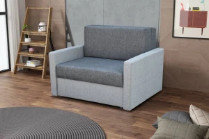 Schlafsessel mit Bettkasten Tedi 1 Grau/Graphit