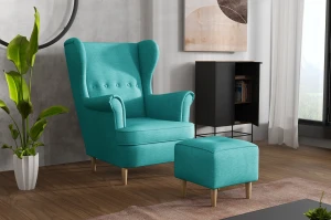 Fußhocker Denver Turquoise