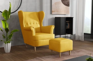 Ohrensessel Denver Gelb