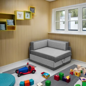 Kleines Ecksofa Kacper Graphit/Grau