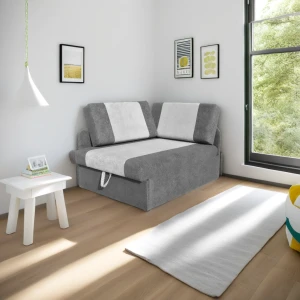 Ecksofa mit Schlaffunktion 90x200 Maxi Graphit/Grau