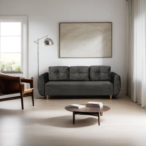 Schlafsofa mit Bettkasten Seville Graphit