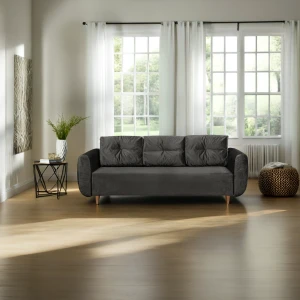 Schlafsofa mit Bettkasten Seville Graphit