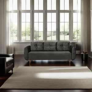 Schlafsofa mit Bettkasten Seville Graphit