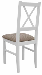 Set aus 6x Holzstuhl NIL10 Weiß/Beige