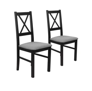 Set aus 2x Holzstuhl NIL10 Schwarz