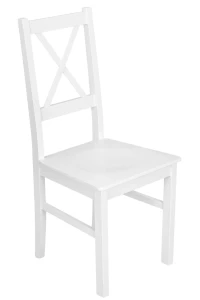 Set aus 4x Holzstuhl NIL10D Weiß