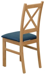 Set 2x gepolsterte Stühle KRZ Eiche Artisan/Türkis