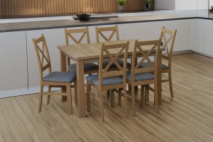 Ausziehbarer Küchentisch LAP 150x80 Eiche Artisan