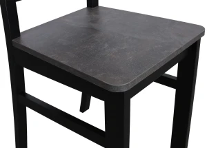 Tisch-Set 100x70 mit 2 Stühlen M001-2 Schwarz/Beton