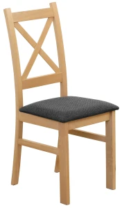 Tisch-Set 120x80 Eiche Artisan mit 6 Stühlen Eiche Artisan/Schwarz M011-6