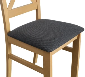Tisch-Set 120x80 Eiche Artisan mit 6 Stühlen Eiche Artisan/Schwarz M011-6