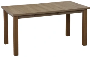 Ausziehbarer Tisch 150/190x80 Eiche Artisan mit 6 Stühlen Eiche Artisan/Schwarz M012-6