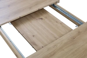 Ausziehbarer Tisch 150/190x80 Eiche Artisan mit 6 Stühlen Eiche Artisan/Schwarz M012-6