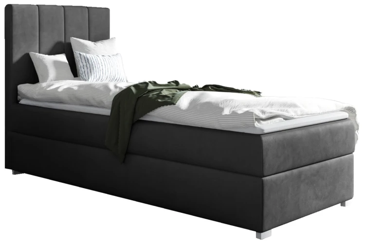 Boxspringbett Brando Single 70x200 Links grau