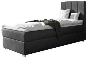 Boxspringbett Brando Einzel 90x200 Rechts Grau