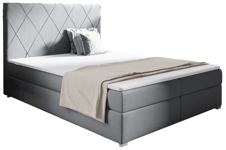 Boxspringbett Marcus 180x200 Grau
